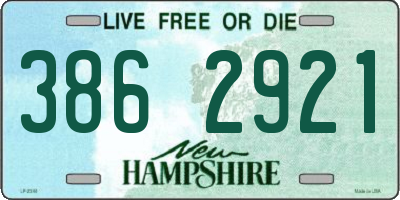 NH license plate 3862921