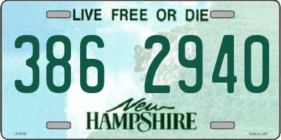 NH license plate 3862940