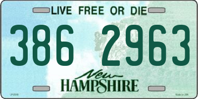 NH license plate 3862963