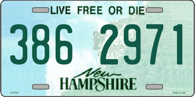 NH license plate 3862971