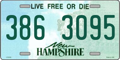 NH license plate 3863095