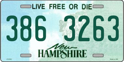 NH license plate 3863263