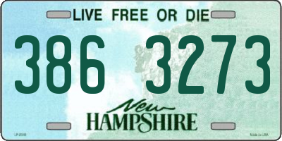 NH license plate 3863273