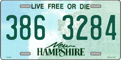 NH license plate 3863284