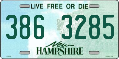 NH license plate 3863285