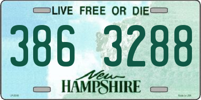 NH license plate 3863288