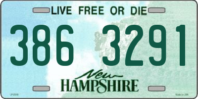 NH license plate 3863291