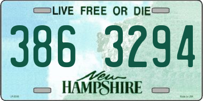 NH license plate 3863294