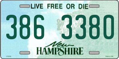 NH license plate 3863380