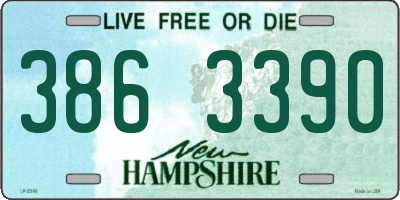 NH license plate 3863390