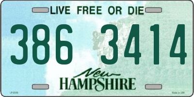 NH license plate 3863414