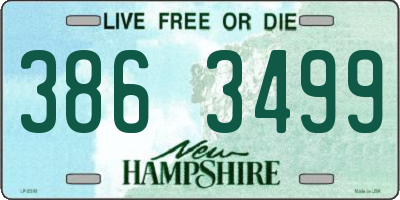 NH license plate 3863499