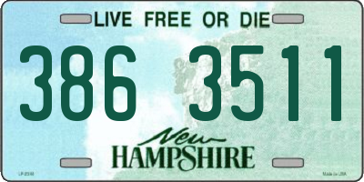 NH license plate 3863511