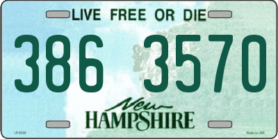 NH license plate 3863570