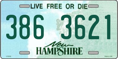 NH license plate 3863621