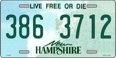 NH license plate 3863712