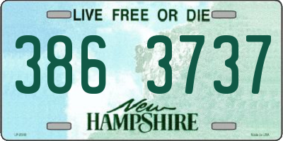 NH license plate 3863737
