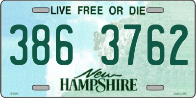 NH license plate 3863762