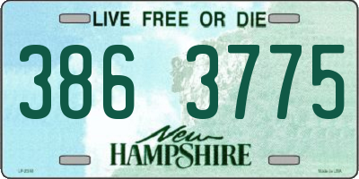 NH license plate 3863775