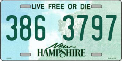 NH license plate 3863797