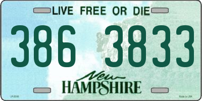 NH license plate 3863833