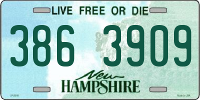 NH license plate 3863909