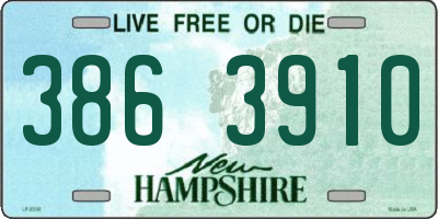 NH license plate 3863910