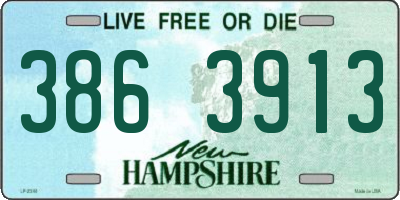 NH license plate 3863913