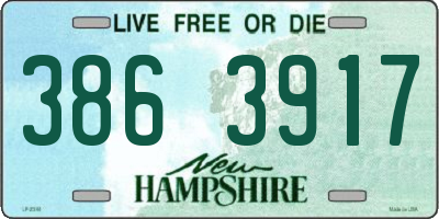 NH license plate 3863917