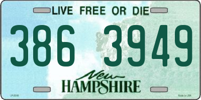 NH license plate 3863949