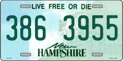 NH license plate 3863955