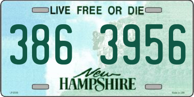 NH license plate 3863956