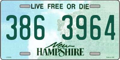 NH license plate 3863964