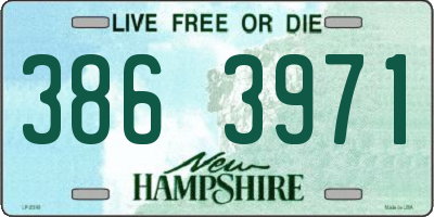 NH license plate 3863971