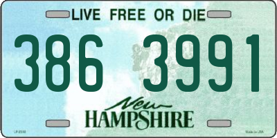 NH license plate 3863991