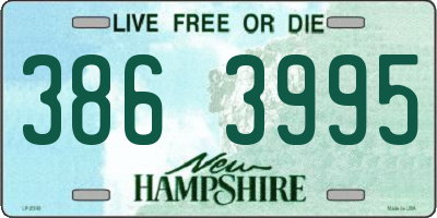 NH license plate 3863995