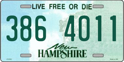 NH license plate 3864011