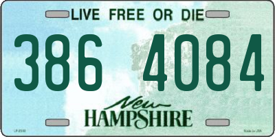NH license plate 3864084