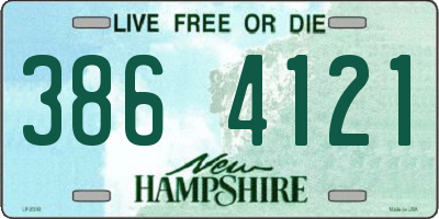 NH license plate 3864121