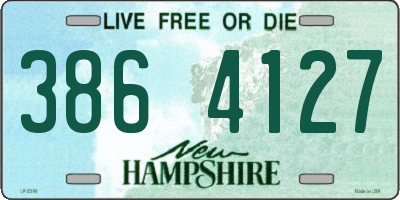 NH license plate 3864127