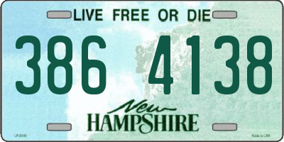 NH license plate 3864138