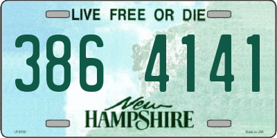 NH license plate 3864141