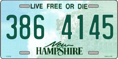 NH license plate 3864145