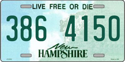 NH license plate 3864150
