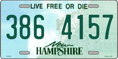 NH license plate 3864157