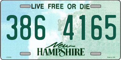 NH license plate 3864165