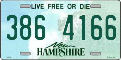 NH license plate 3864166