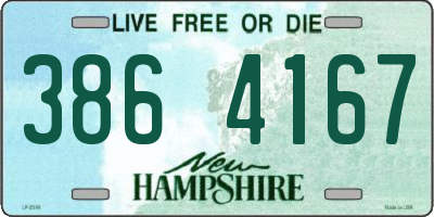 NH license plate 3864167