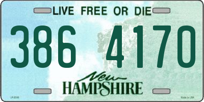 NH license plate 3864170