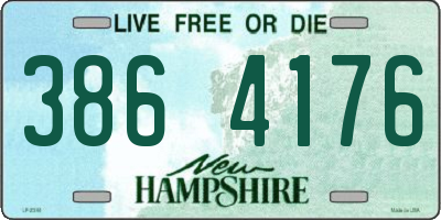 NH license plate 3864176